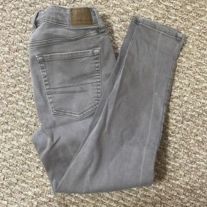 X-Short Gray AE Cropped Jeans